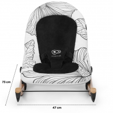 Крісло-гойдалка Kinderkraft Finio Black/White